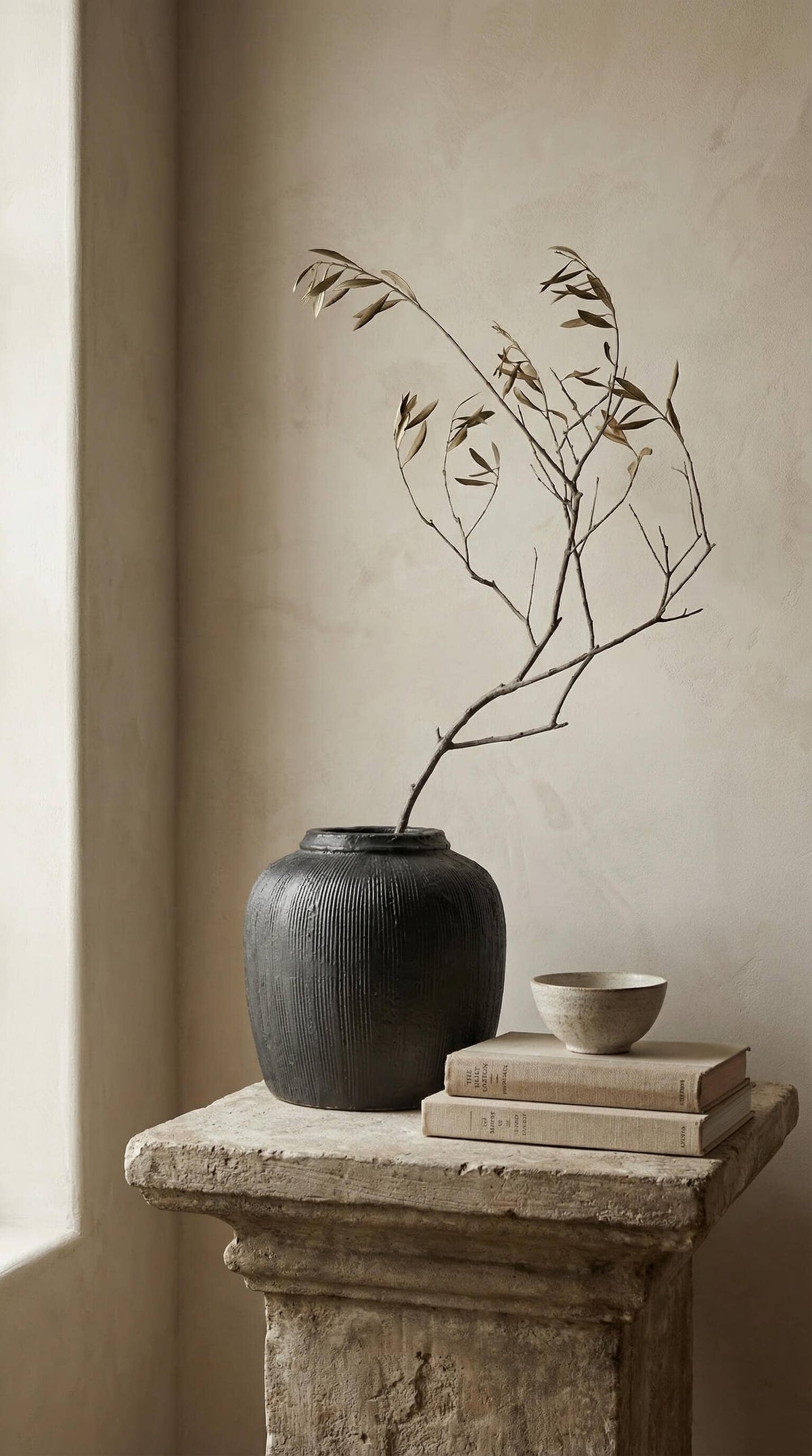 Mirella Ribbed Terracotta Vase