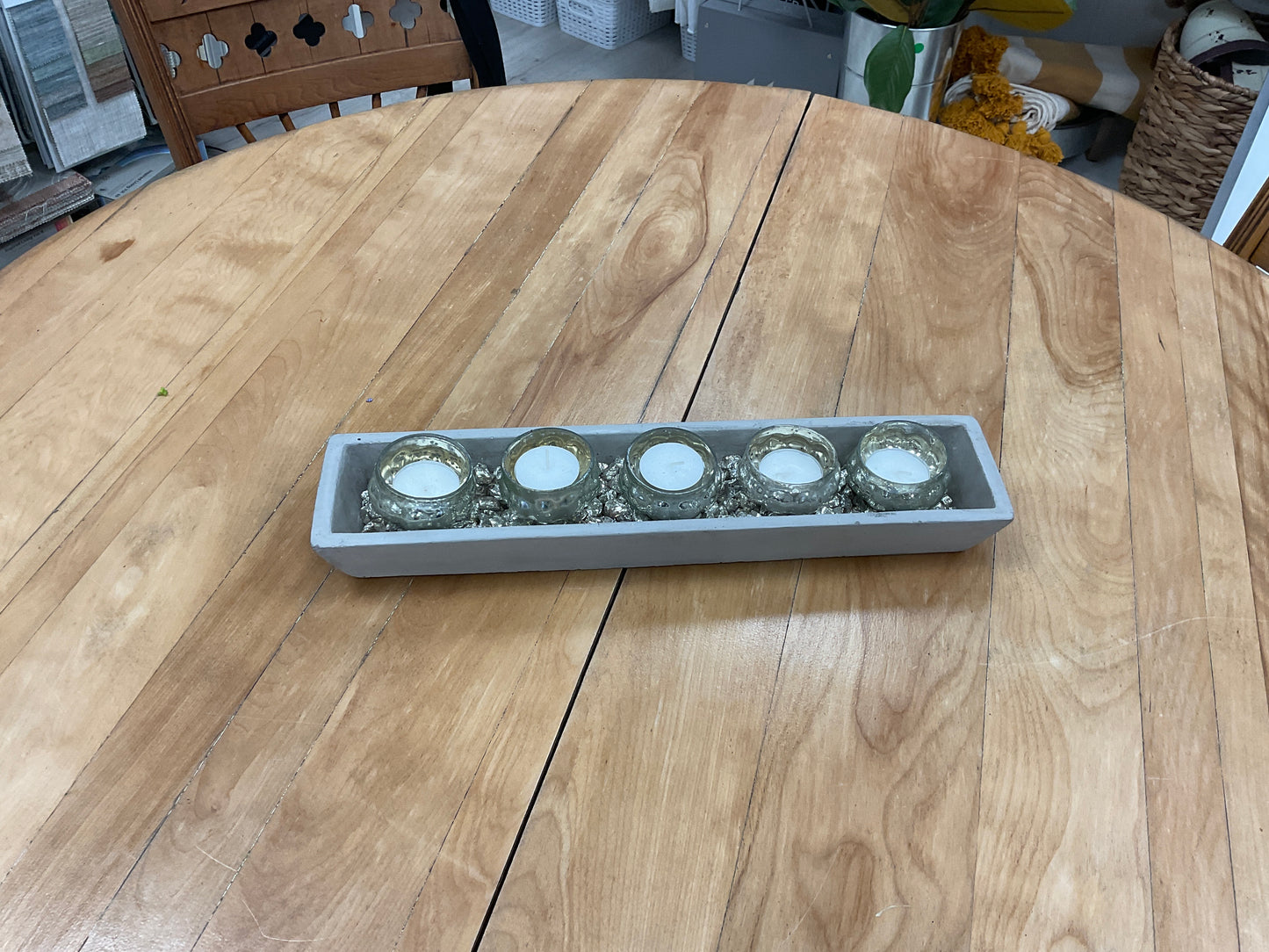 Long Concrete Shallow Tray
