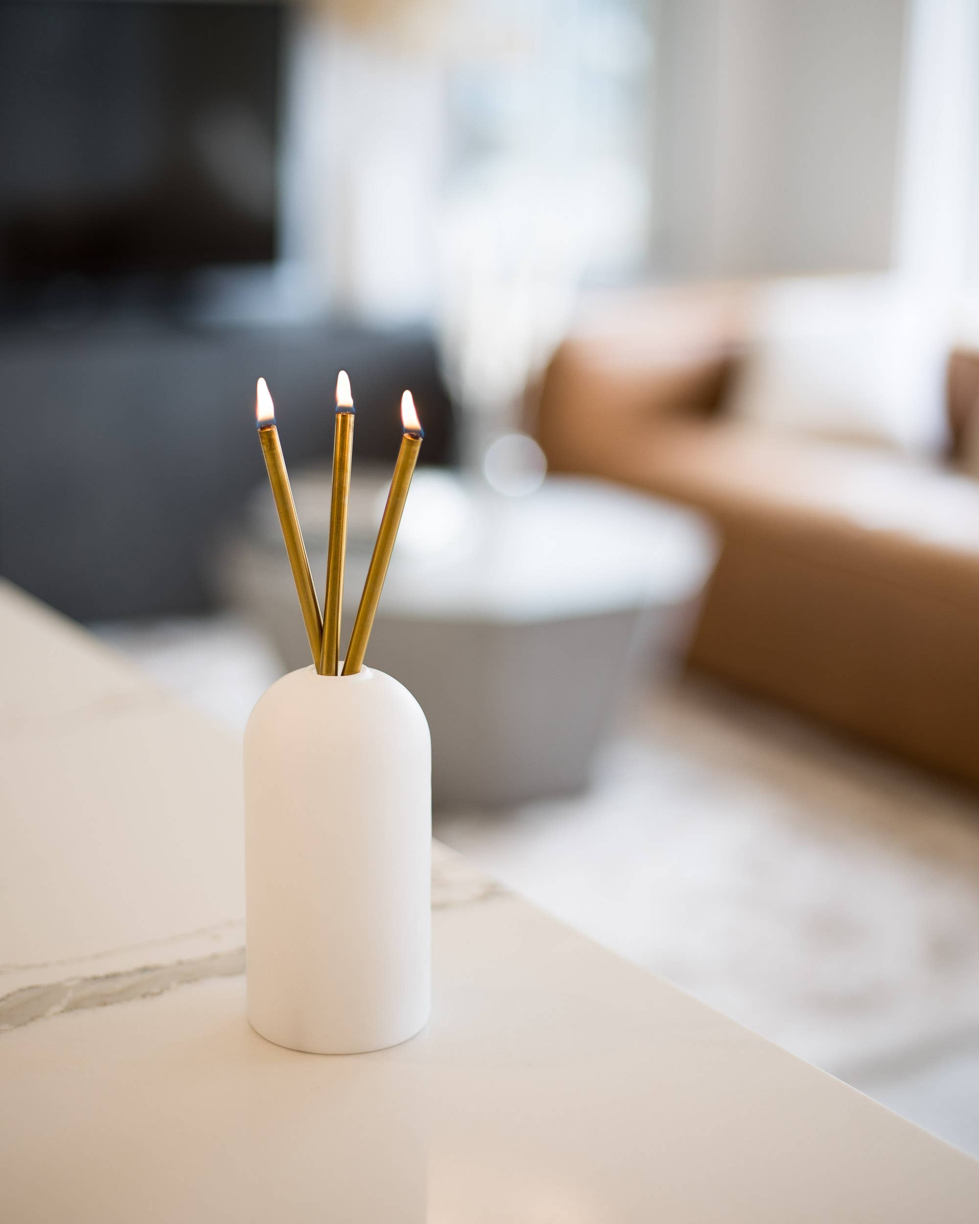 Gold Everlasting Candles - Made in Canada