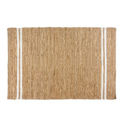 Coastal Stripe Rug, White - 4x6