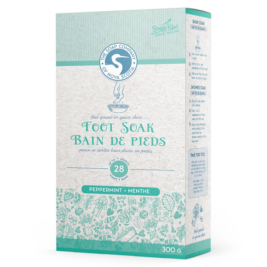 The Soap Company of Nova Scotia - 100% Natural Foot Soak - Peppermint - made in Canada