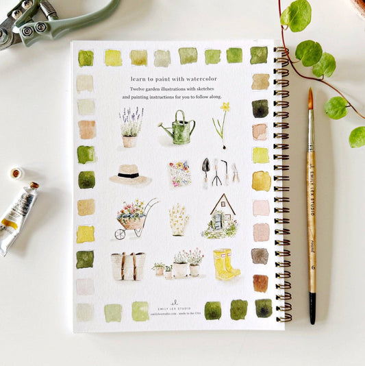 Emily Lex Watercolor Garden Workbook