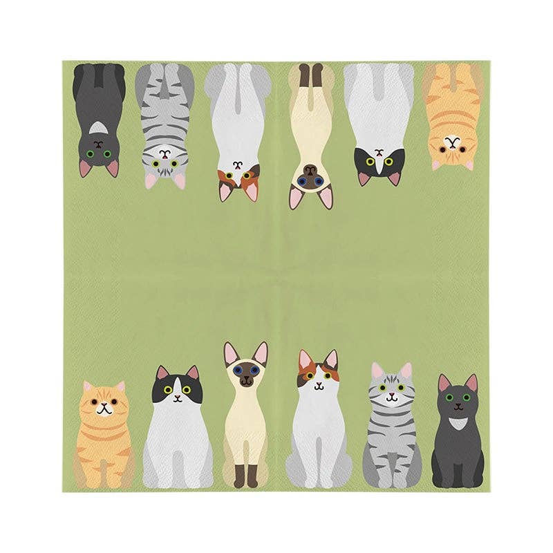 Paper Napkins Cats 33X33Cm