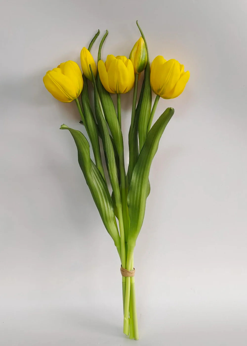 16.5" Fresh Touch Yellow Double Late Tulip Bundle