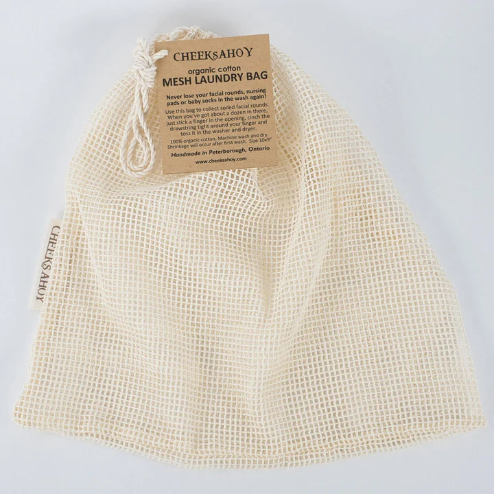 Organic Cotton Mesh Laundry Bag - made in Canada