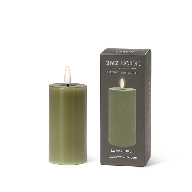 Luxlite Flameless Candle Green