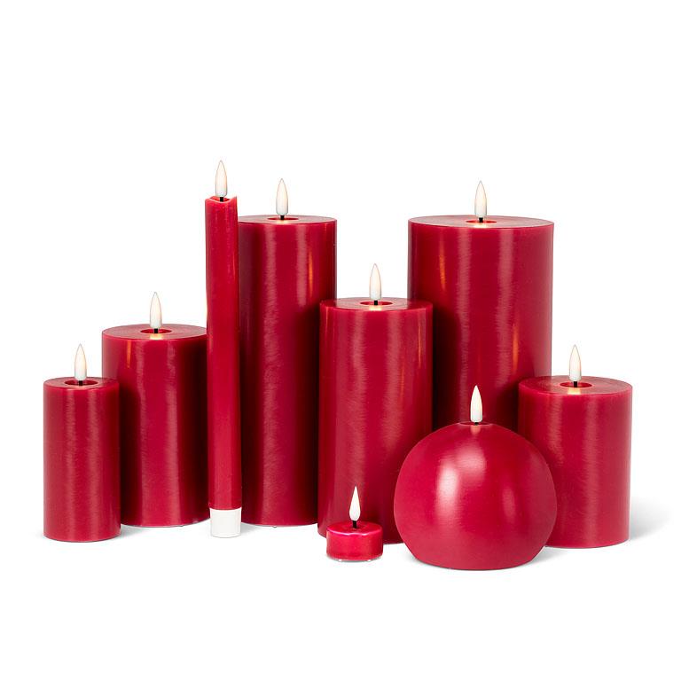 Luxlite Flameless Candle Red