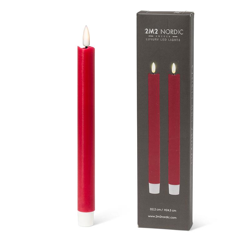 Luxlite Flameless Candle Red