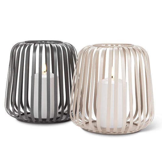 LED Cage Lantern - Sand