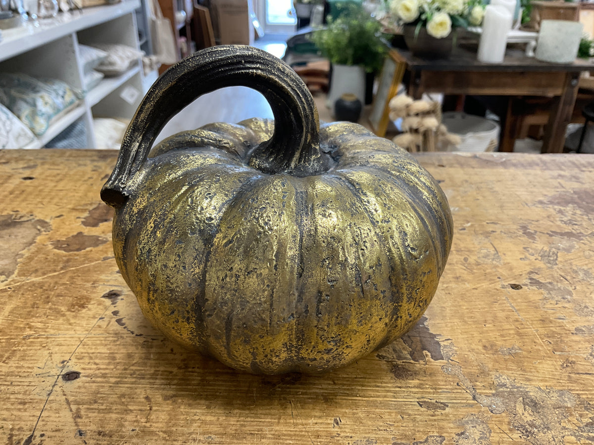 Brushed Gold Pumpkin