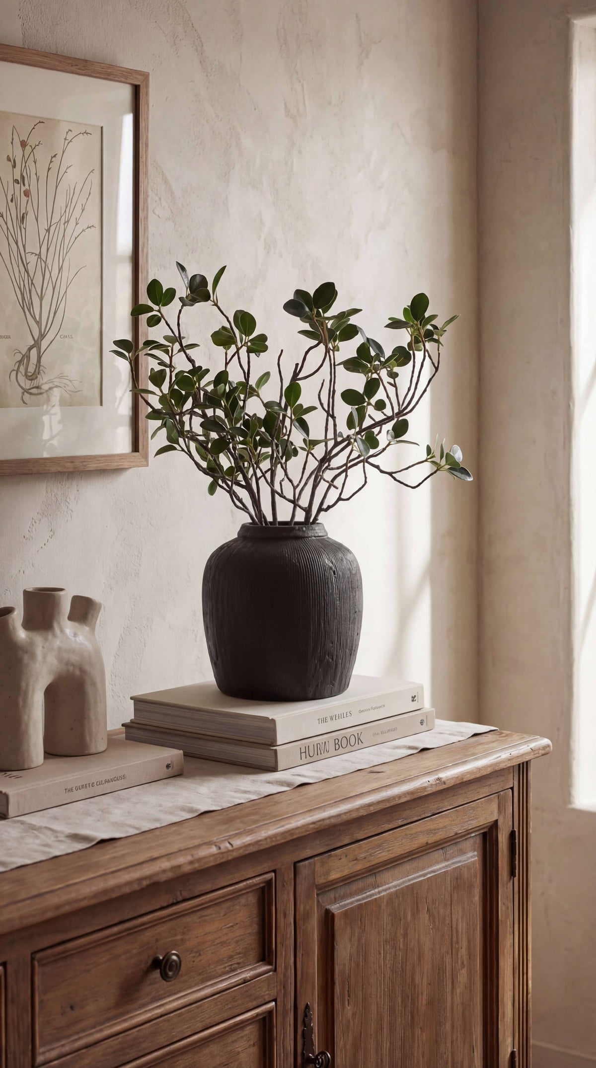 Mirella Ribbed Terracotta Vase