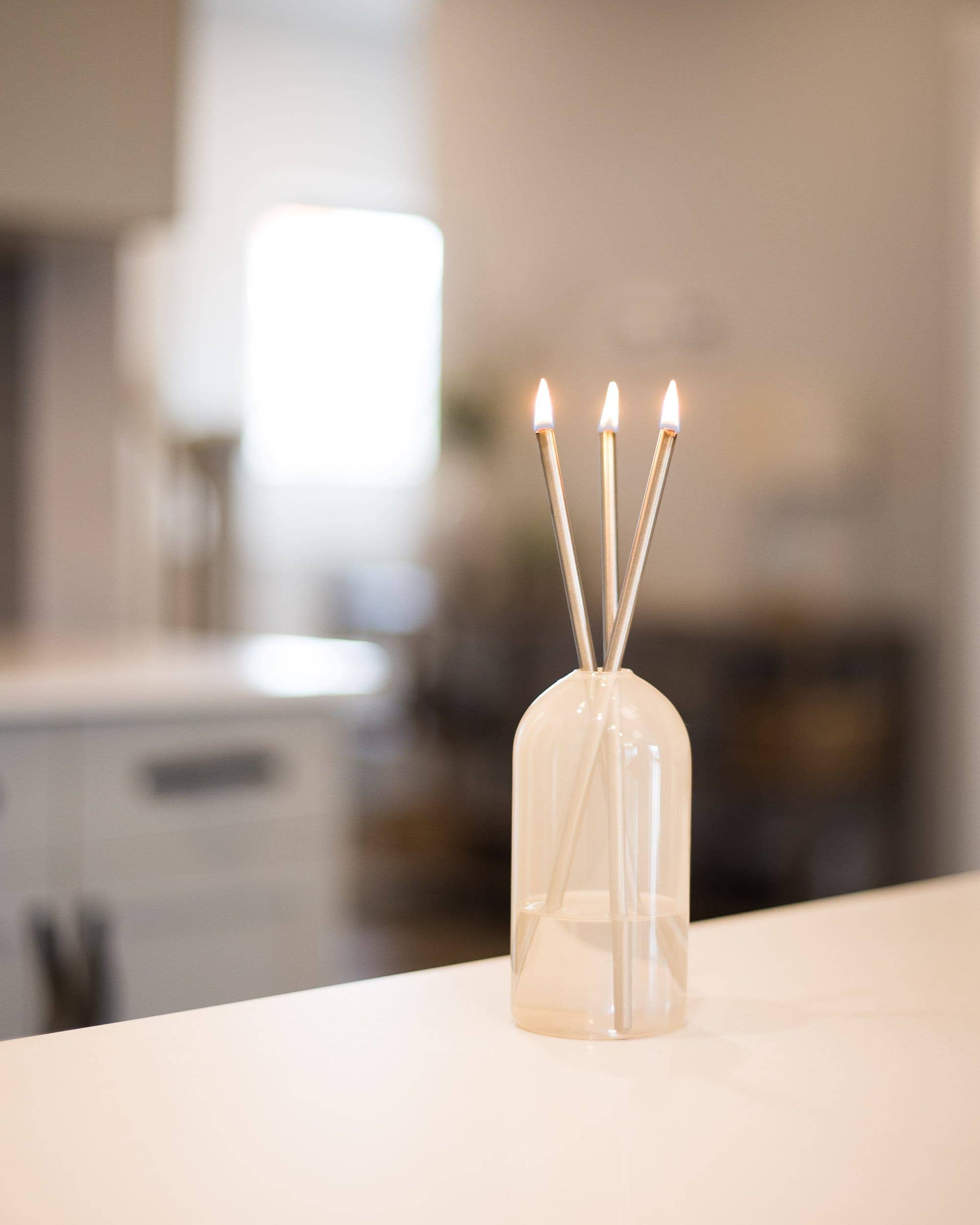 Silver Everlasting Candles - Made in Canada