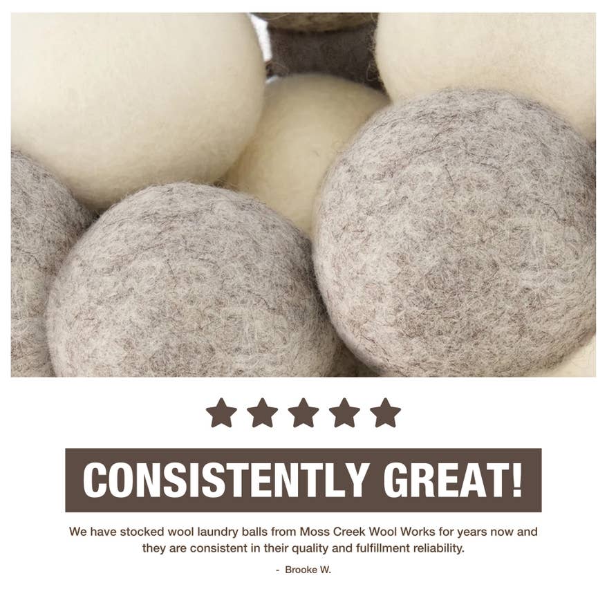 Woolf - Wool Ball for Dogs | Set of 2 | Natural Fetch Toy