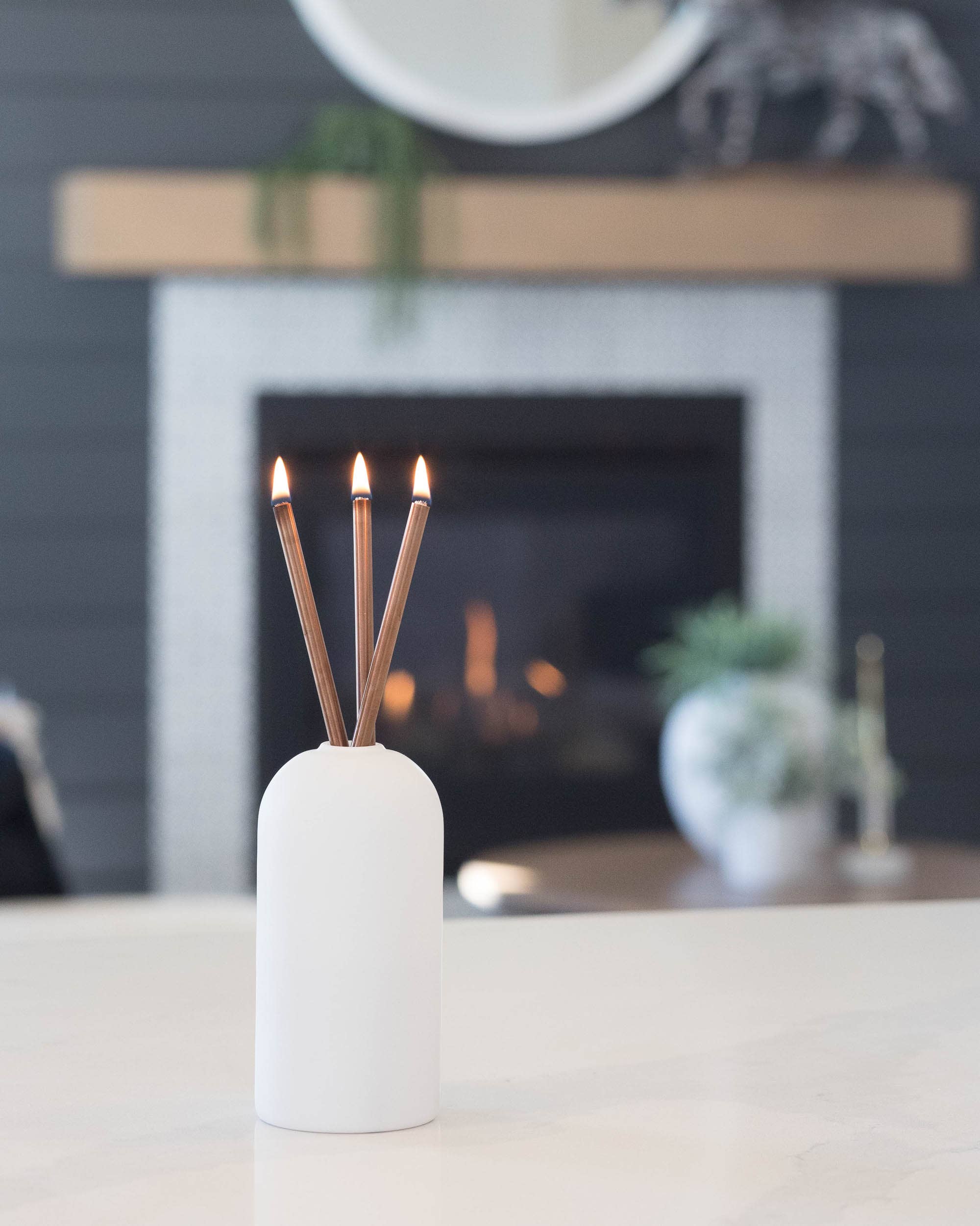Champagne Everlasting Candles - Made in Canada