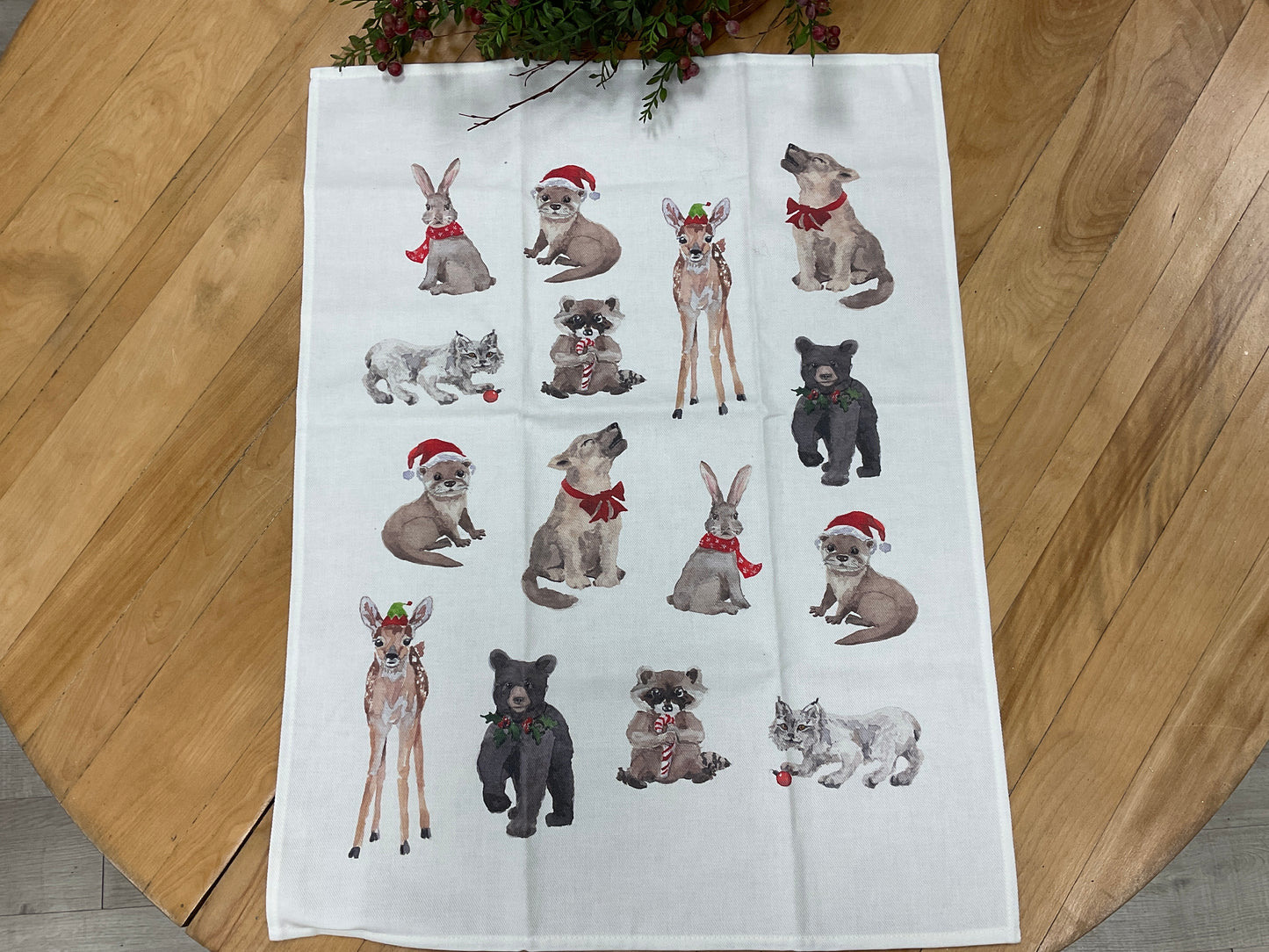 Christmas Baby Animals - Linge a vaisselle / Tea Towel