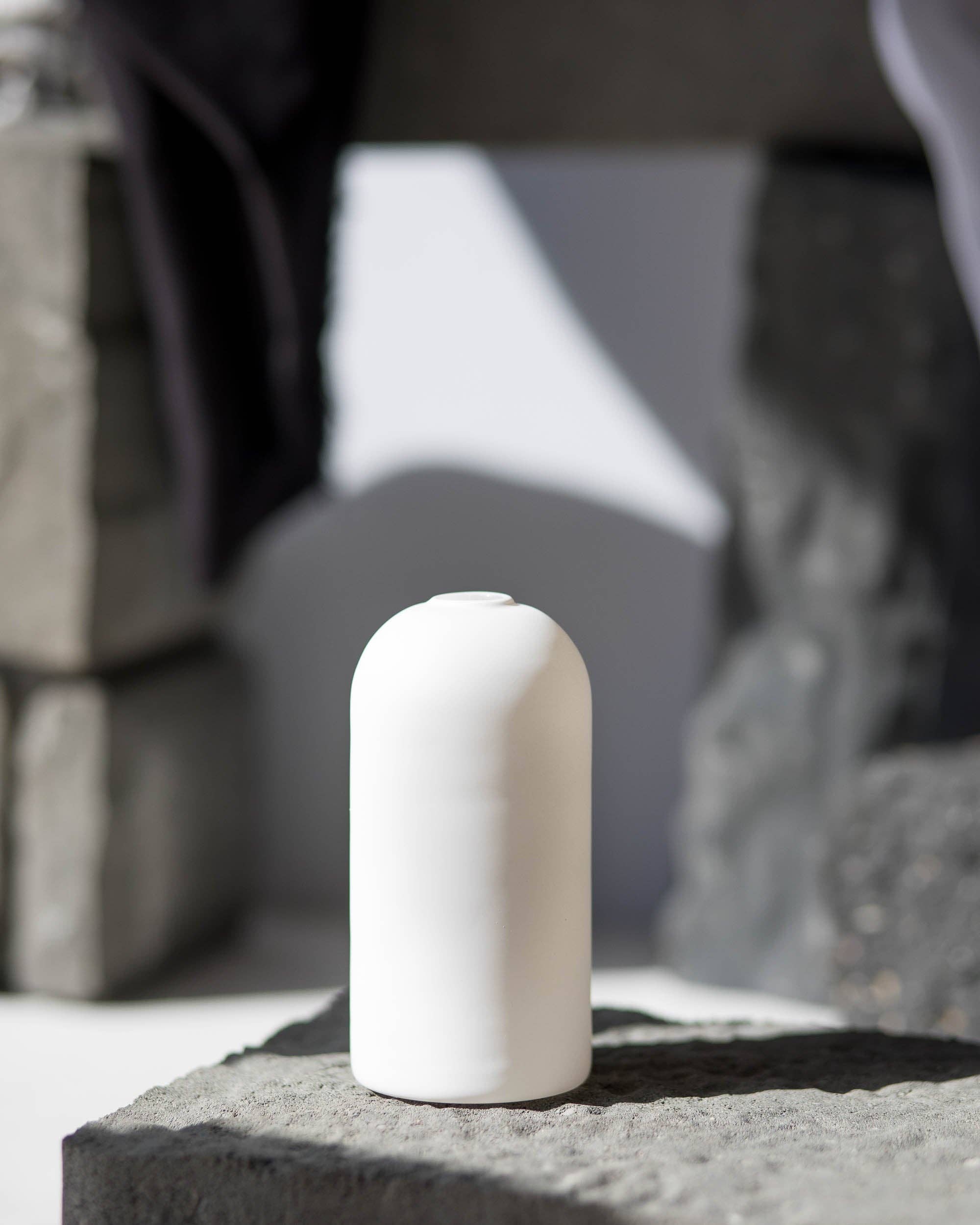 Wylie White Vase - Everlasting Candle Holder- made in Canada