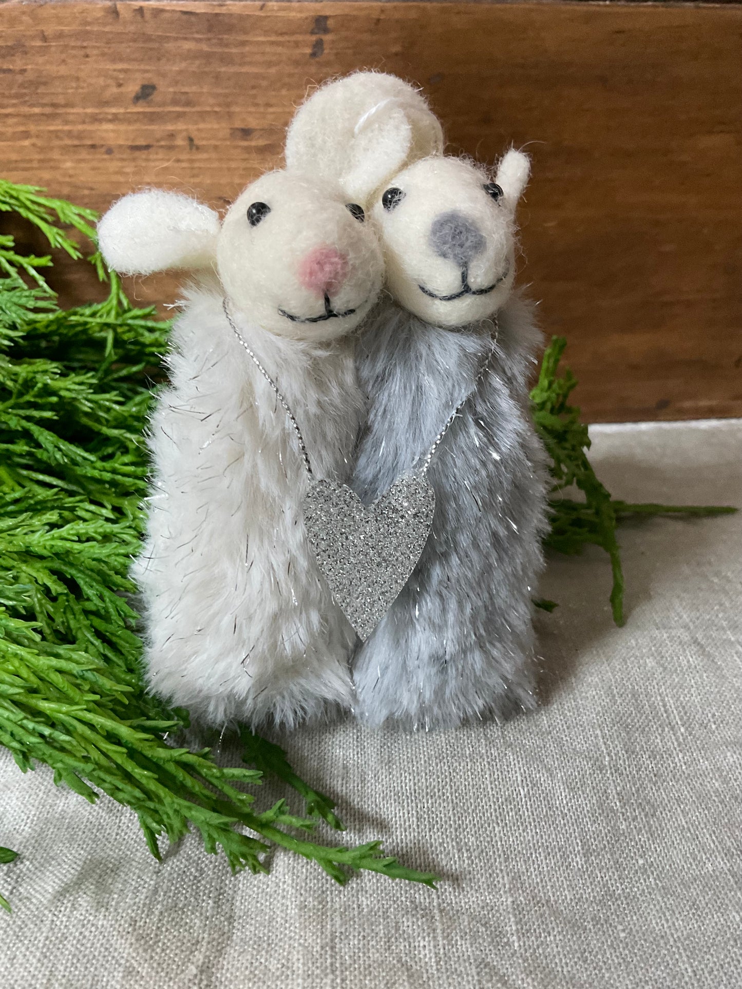 Hugging Mice Ornament