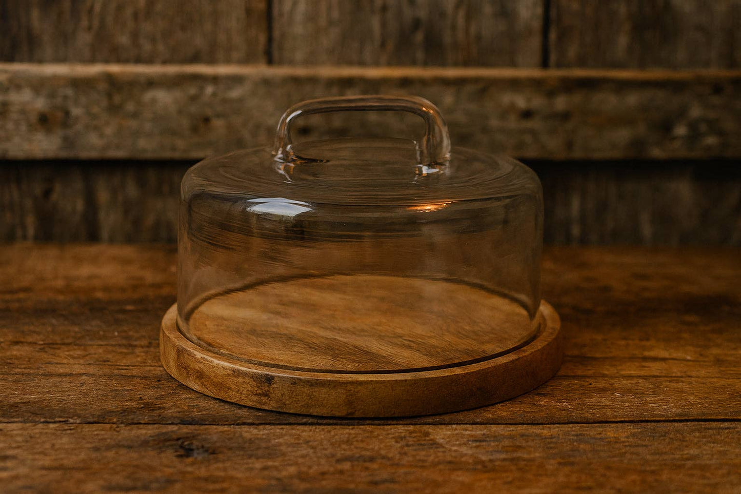 Wood & Glass Dome Cover