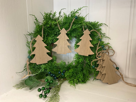 Wood Tree Garland