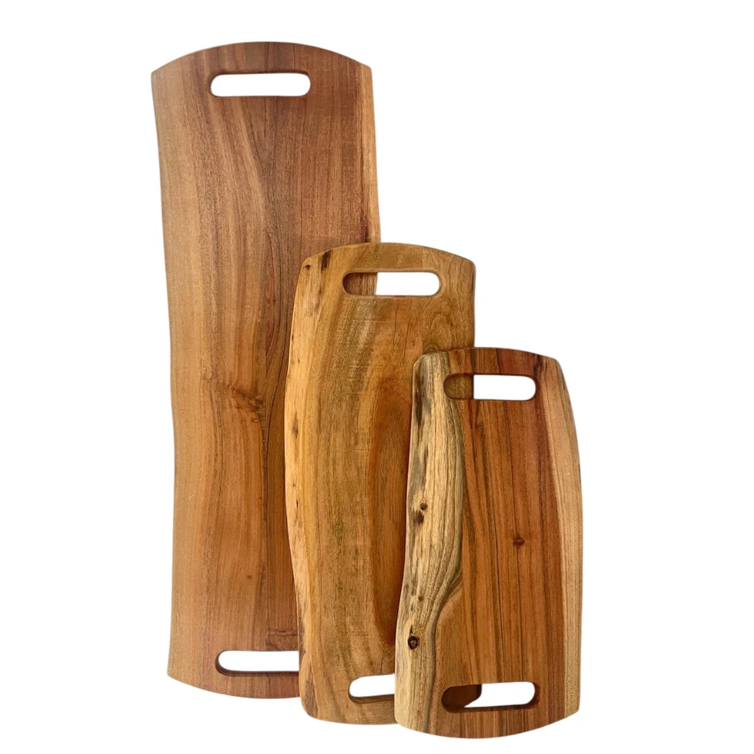 Two Handle Wood Serving Tray