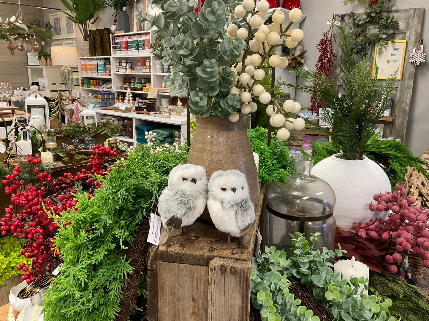 Faux Fur Owl Figurine
