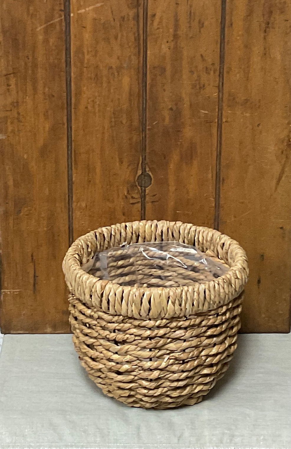 Hand Woven Planter Basket - Natural