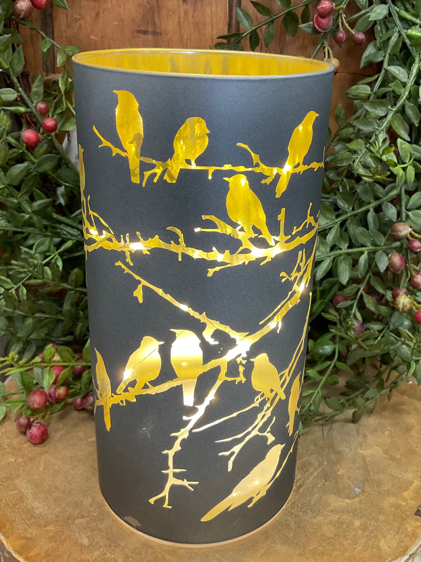 LED Bird Glass Holder