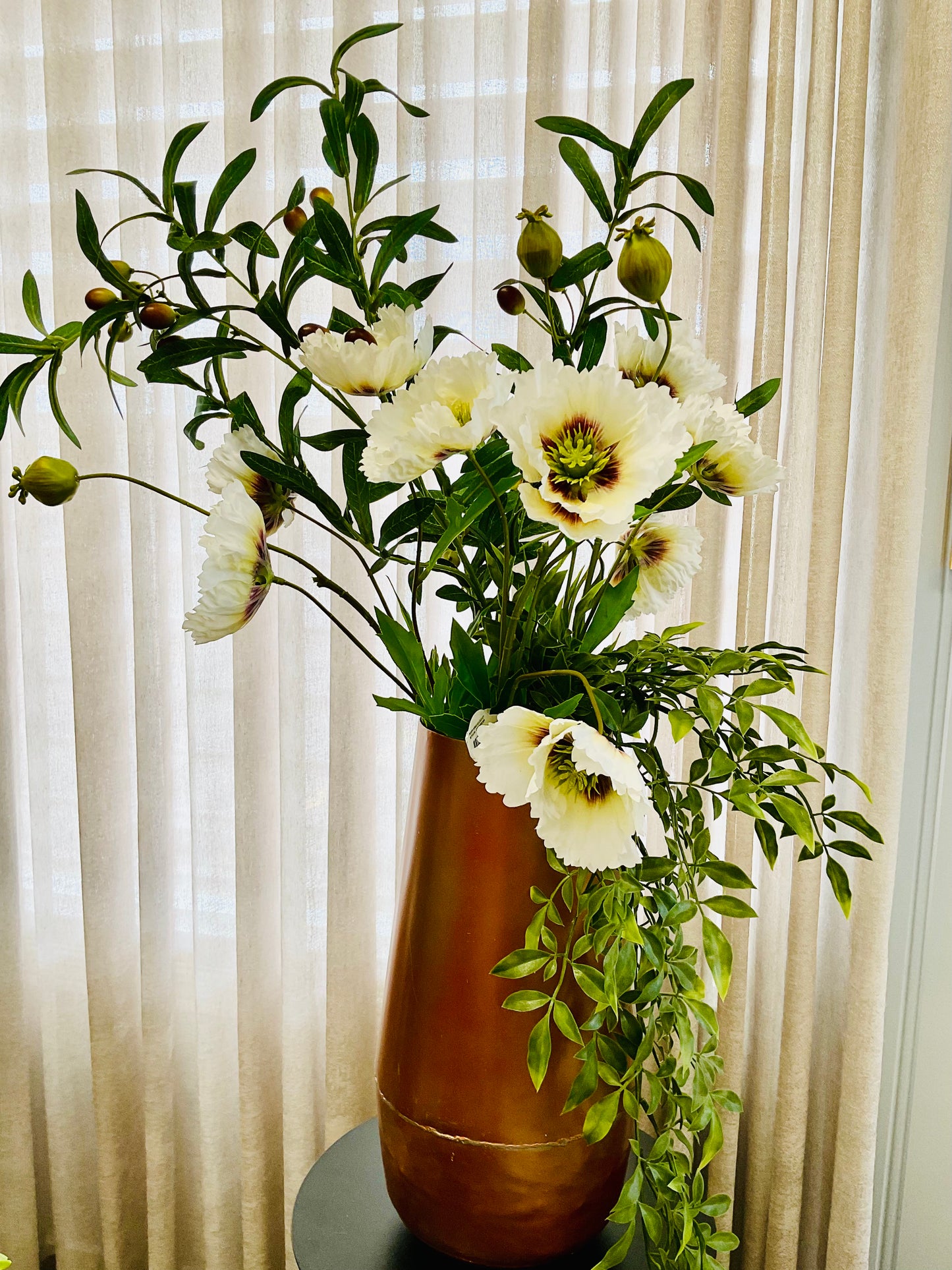 Copper Metal Vase