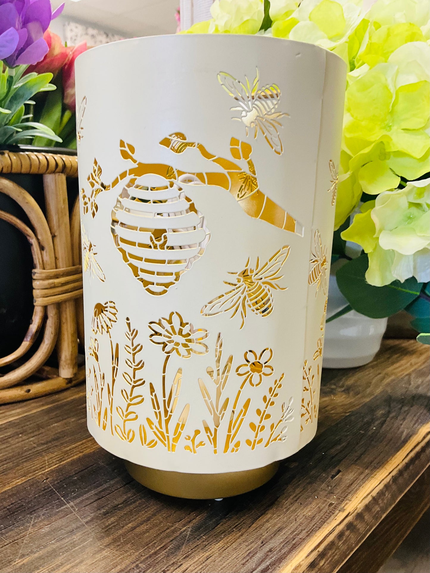 LED Bees in The Garden Lamp