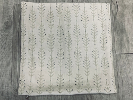 Beaded Ivory Cushion Cover - 16x16