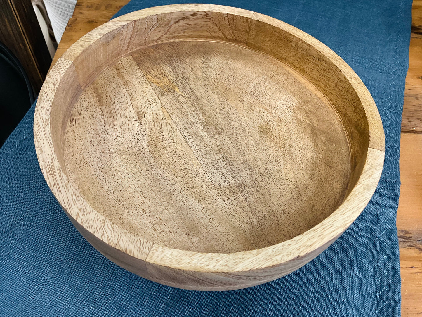 Wooden Footed Bowl