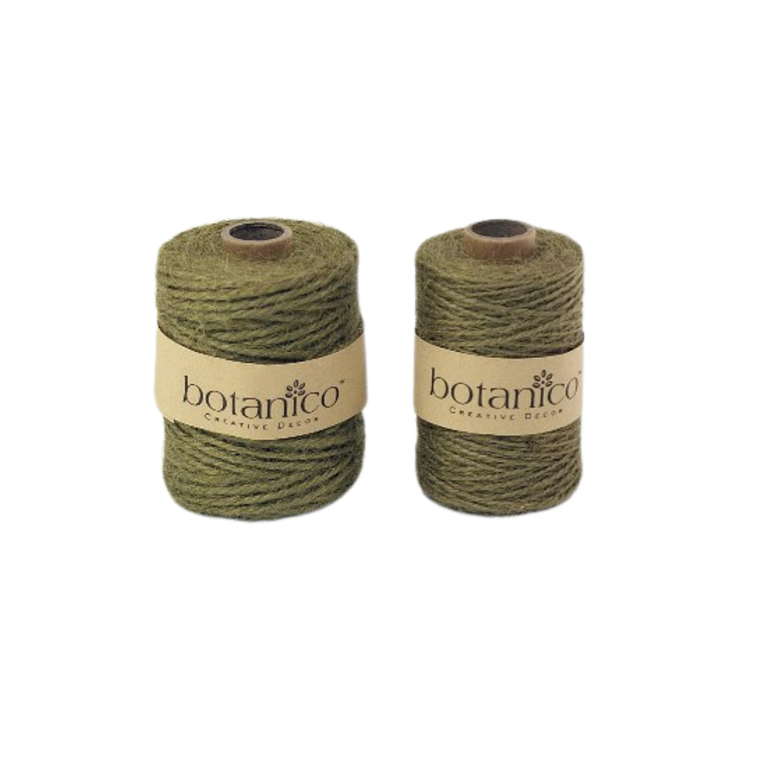 JUTE TWINE THIN - Moss Green
