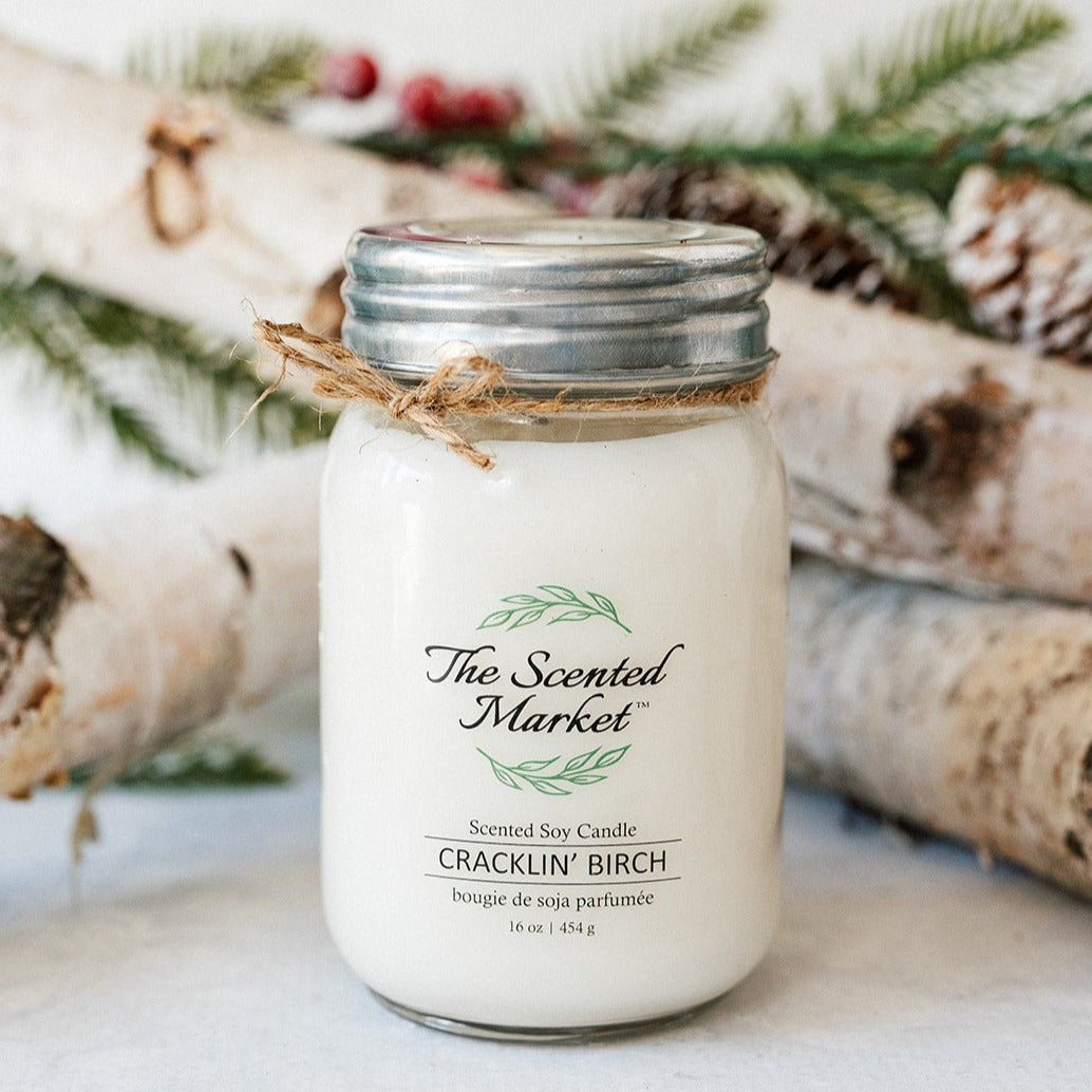Cracklin’ Birch Soy Wax Candle - made in Canada