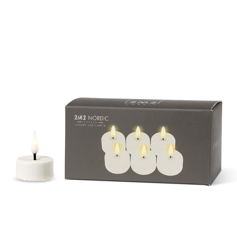 Luxlite Flameless LED Tealight. Set of 6