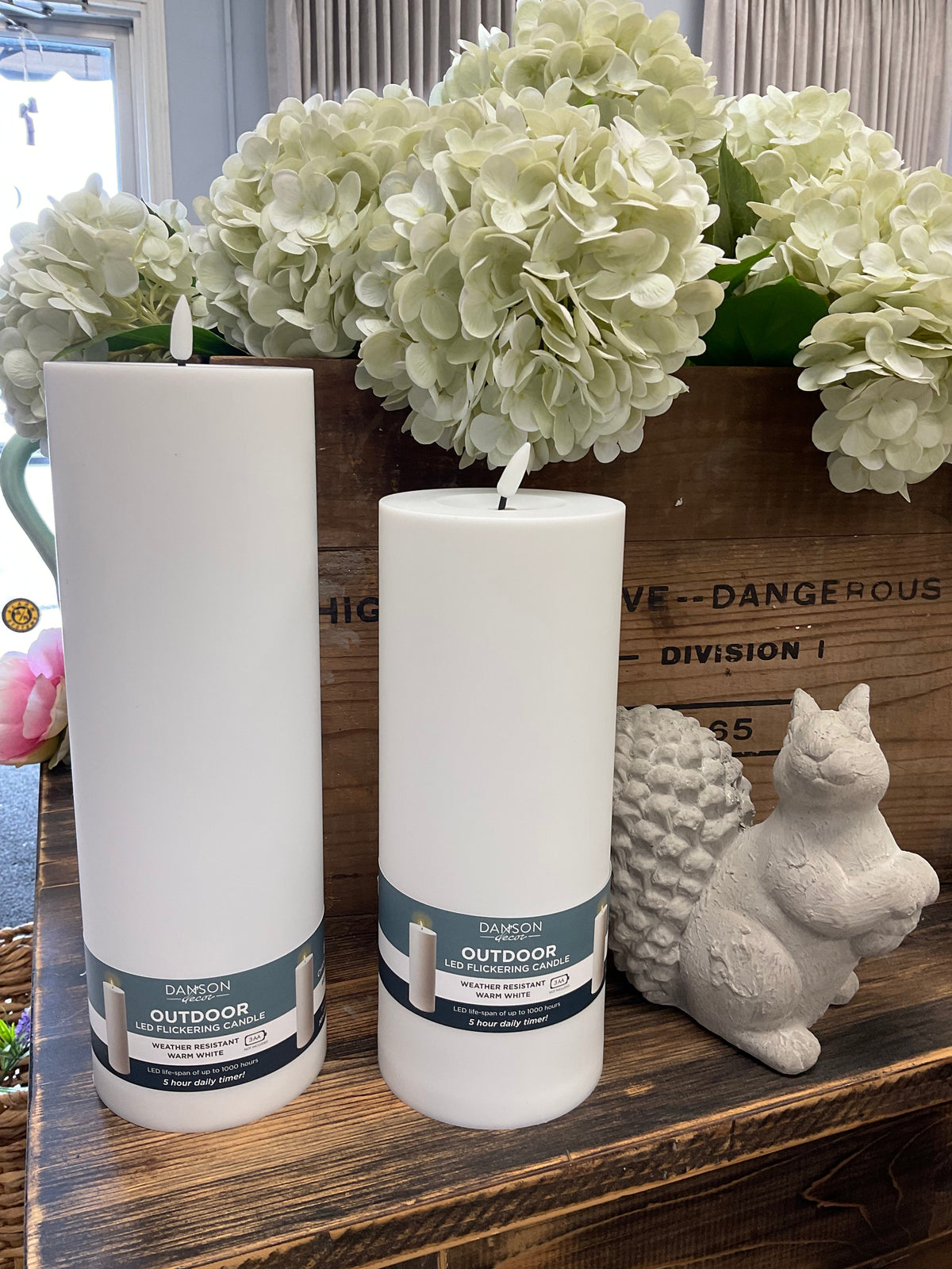 Outdoor Flickering LED Candle
