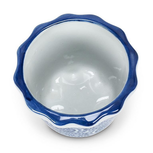 Cobalt Blue Porcelain Planter