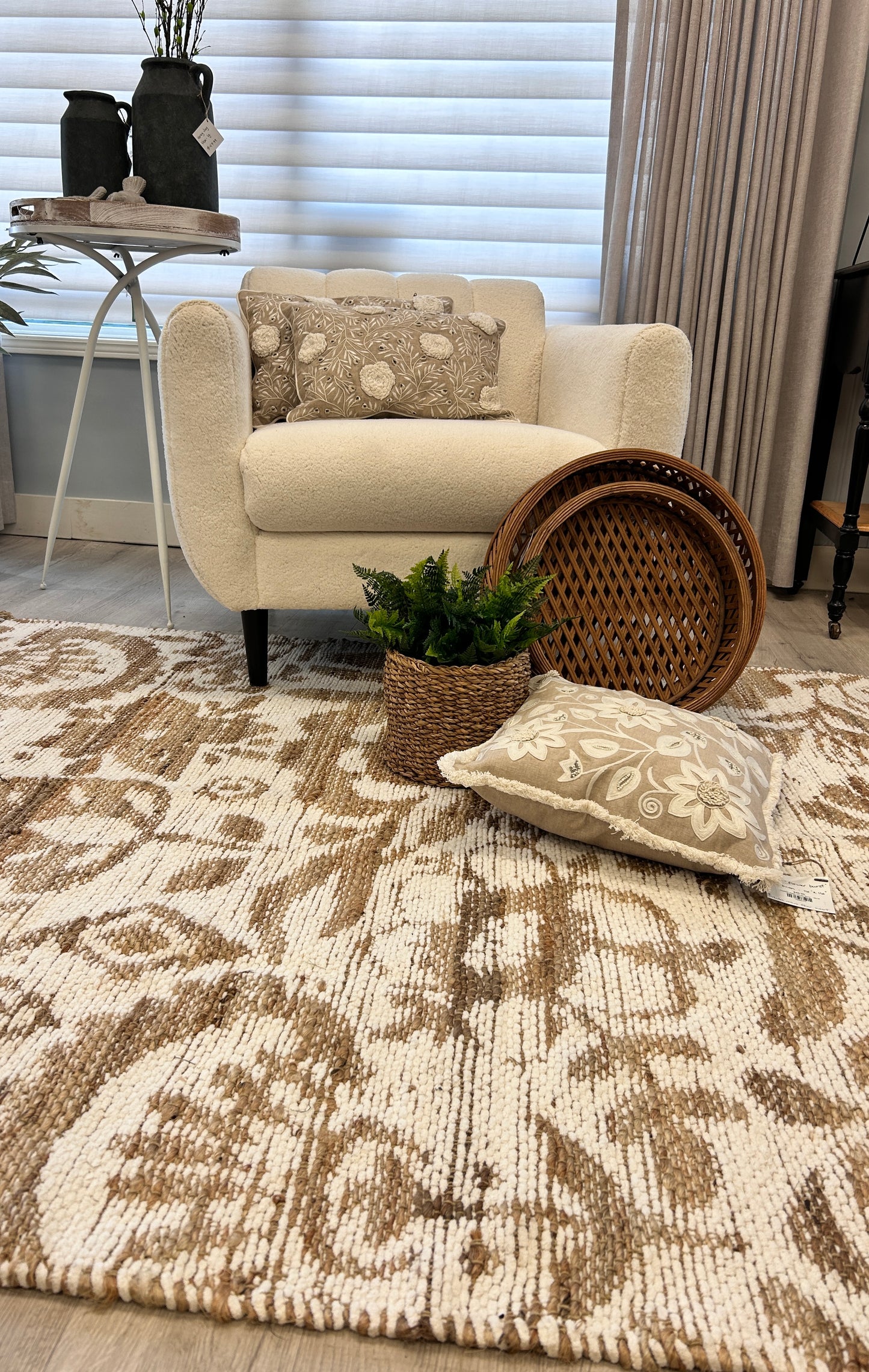 Tropez Jute& Chenille Rug - 5x7