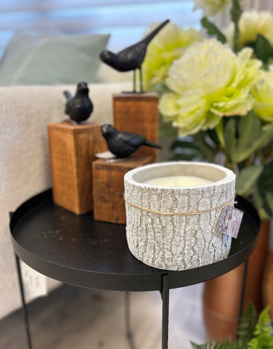 Bark Log Candle