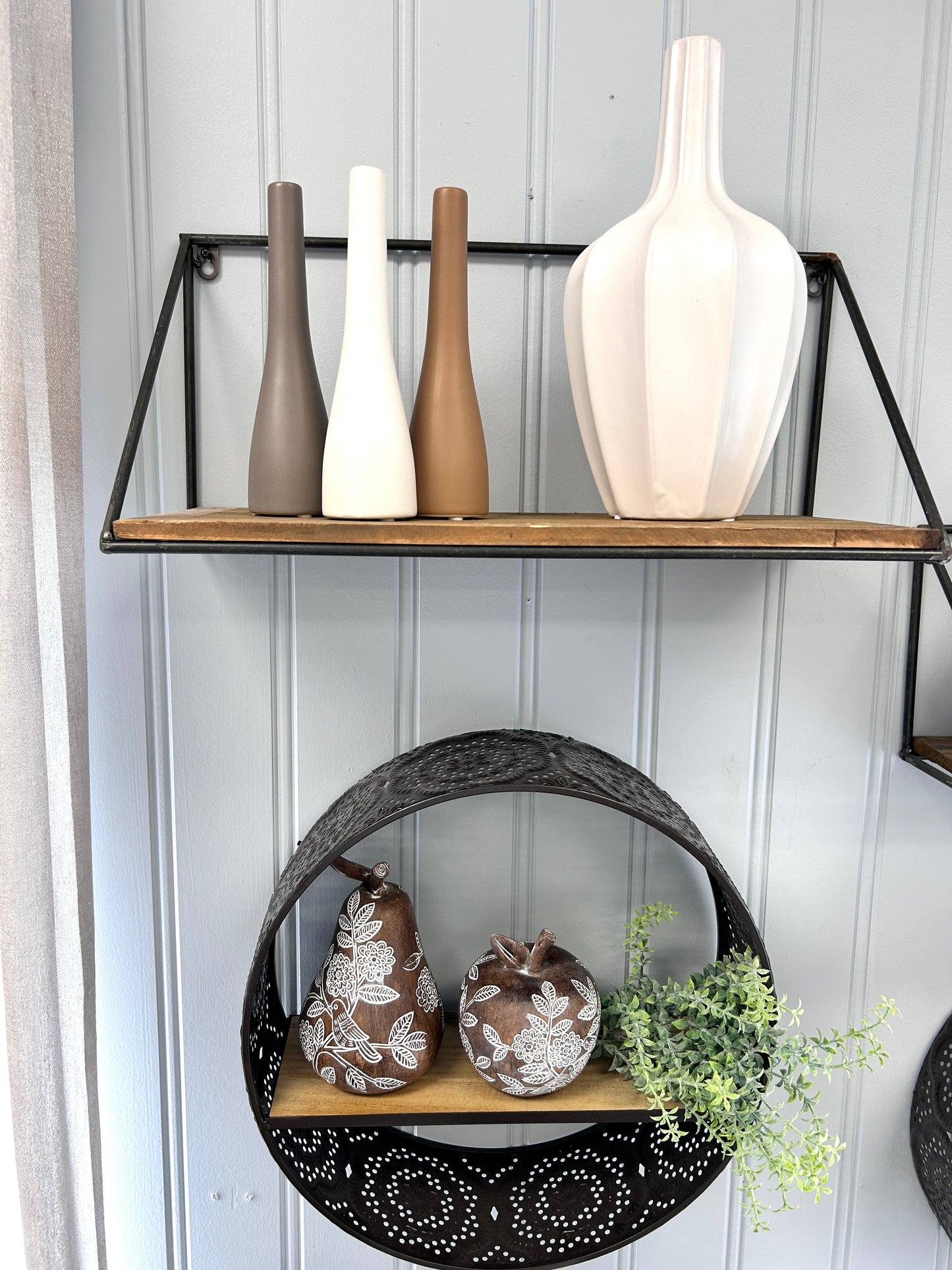 Ribbed Ceramic Vase