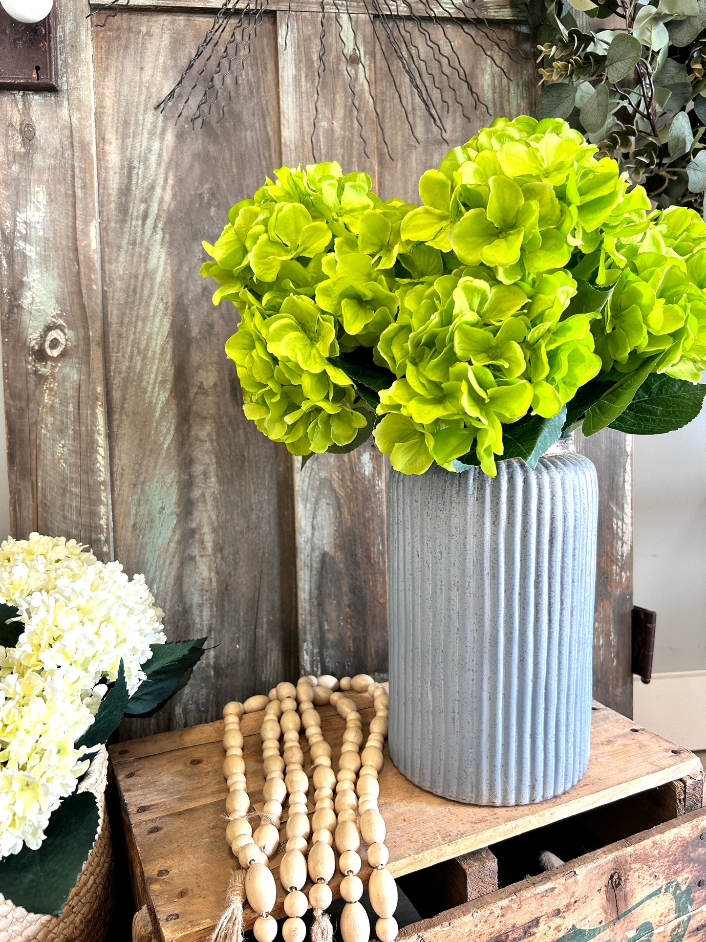 Glacier Grey Glass Vase