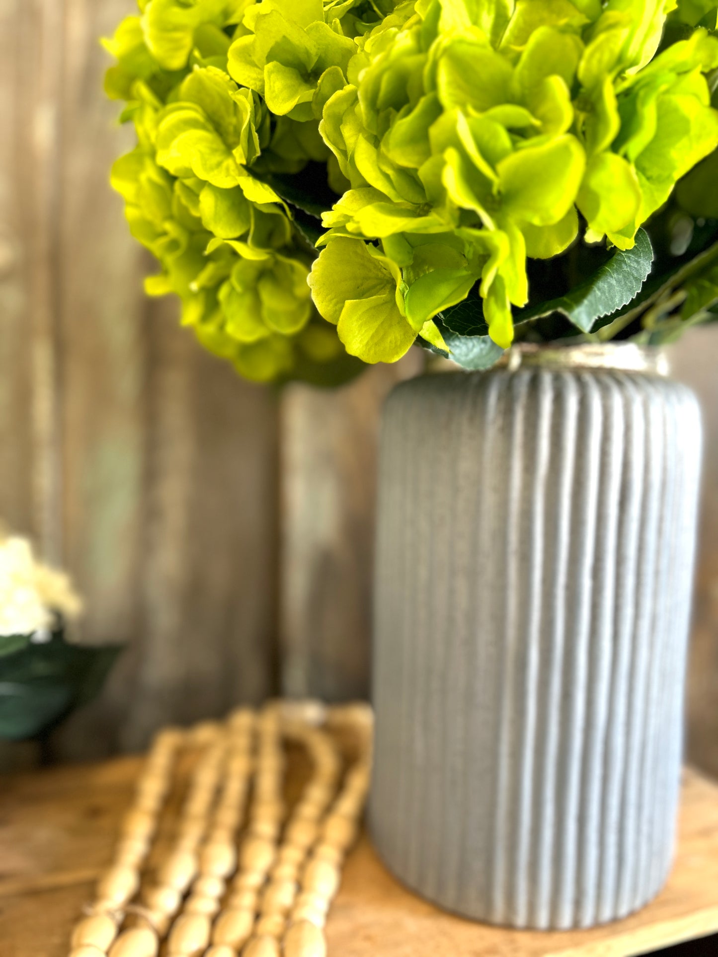 Glacier Grey Glass Vase