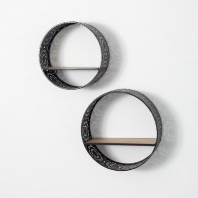 Circle Wall Shelf Set of 2