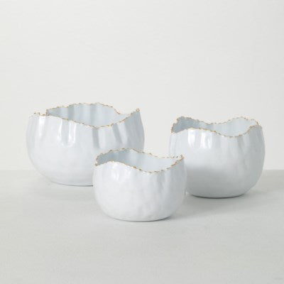 Scalloped Container Set of 3