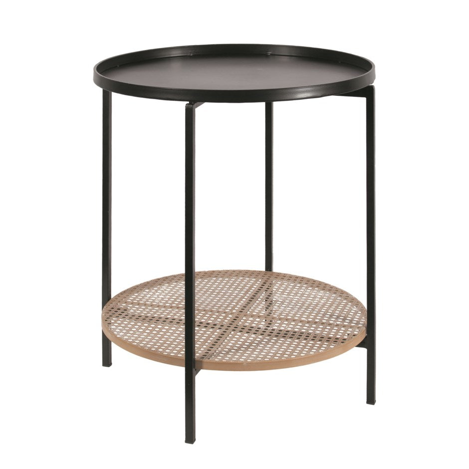 Chanel Black Cane Table