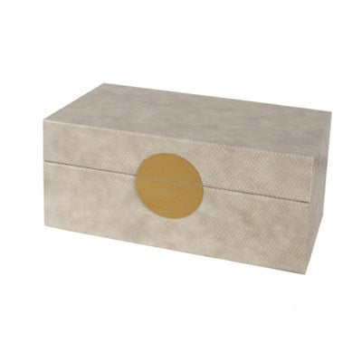 White Leather look Storage Box