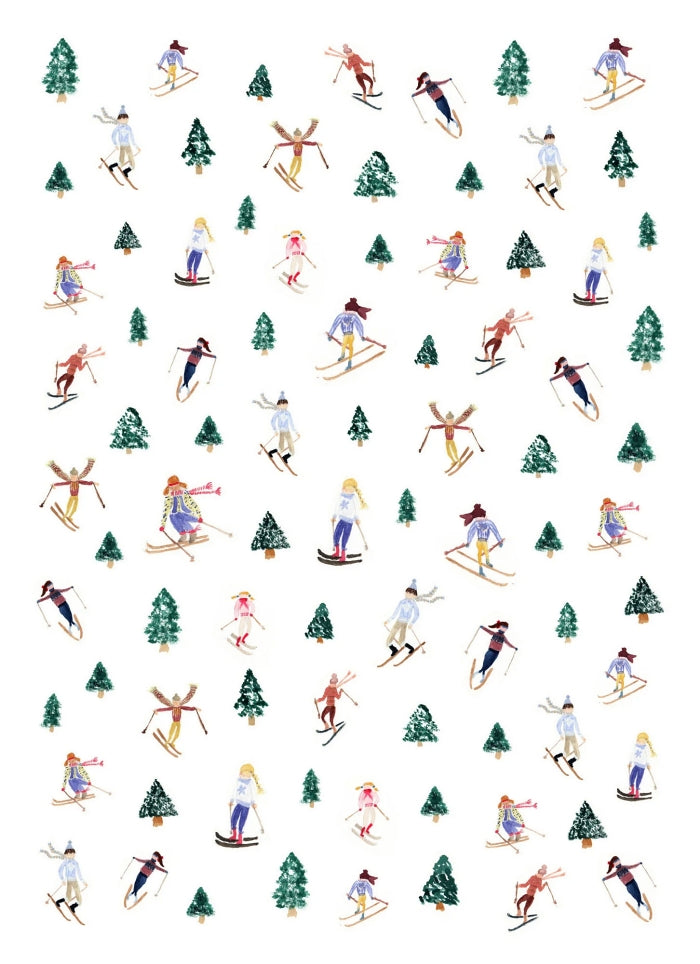 Printed Christmas Tea Towel - designed in Canada