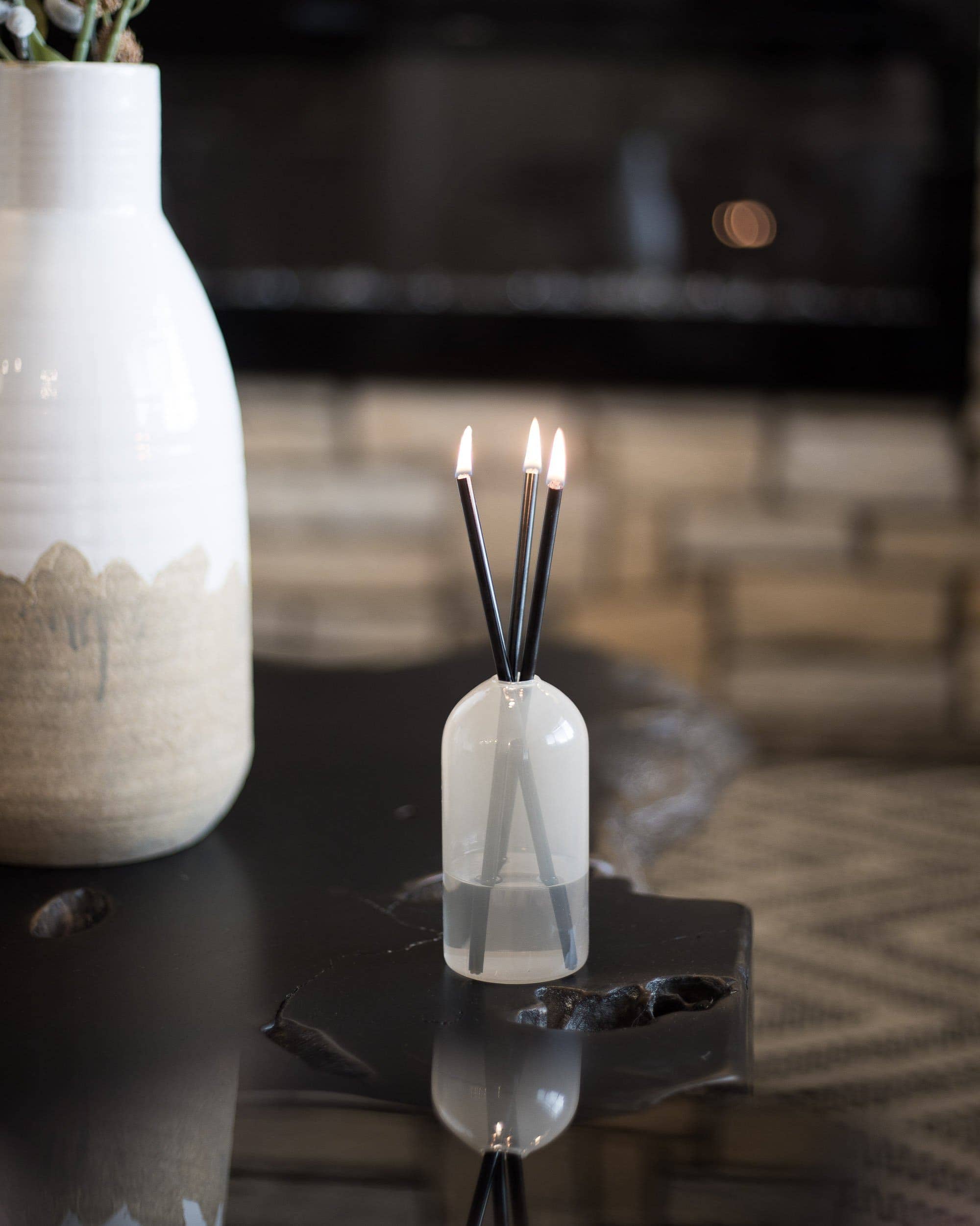 Black Everlasting Candles - Made in Canada