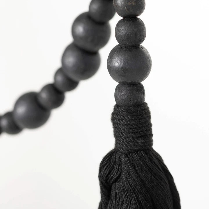 Black Bead Garland - Set of 2