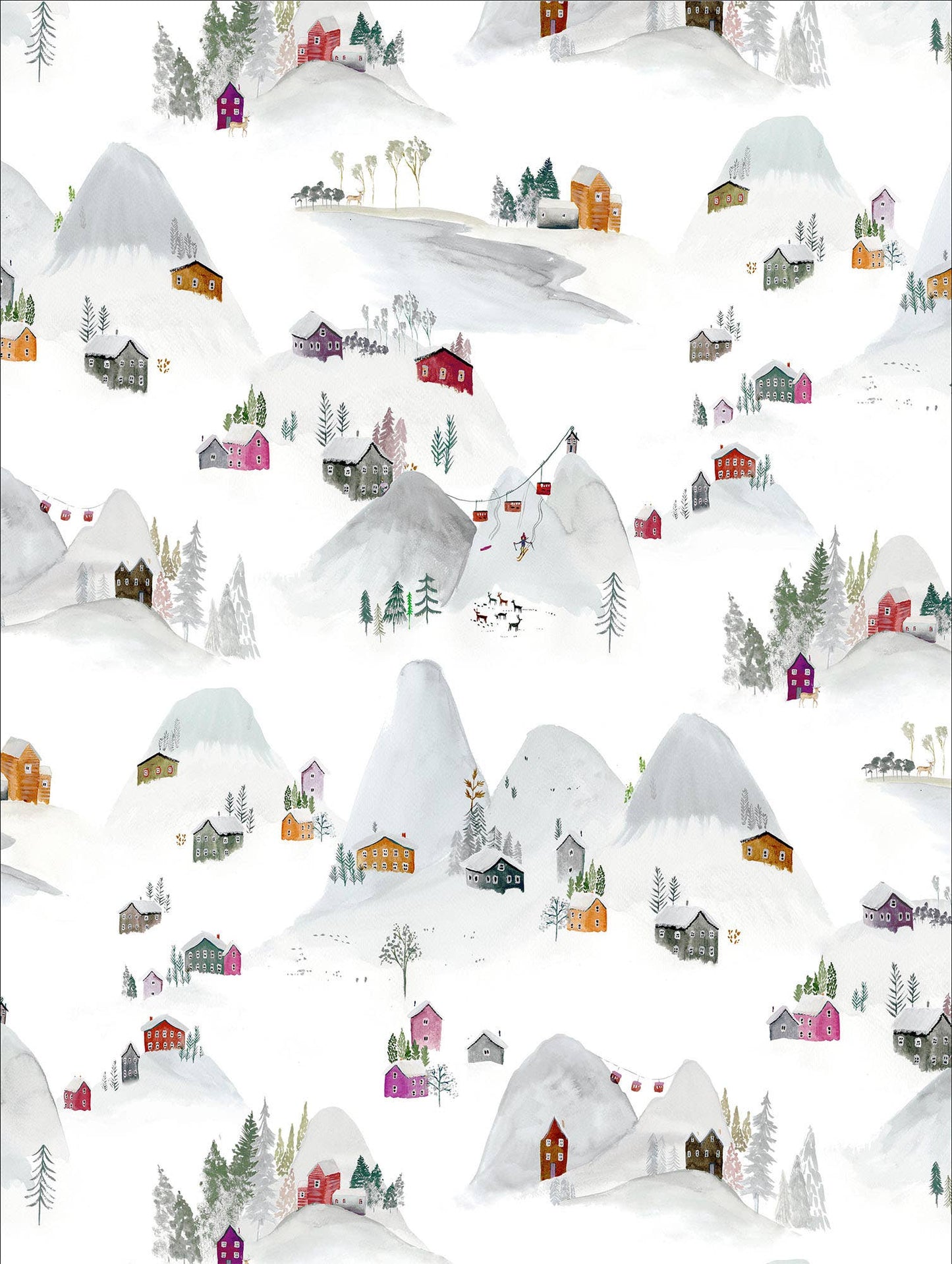 Village Alpin Tea Towel - Canadian Designed