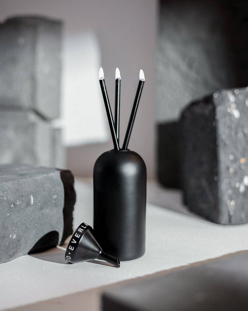 Black Steel Funnel - Everlasting Candle - made in Canada